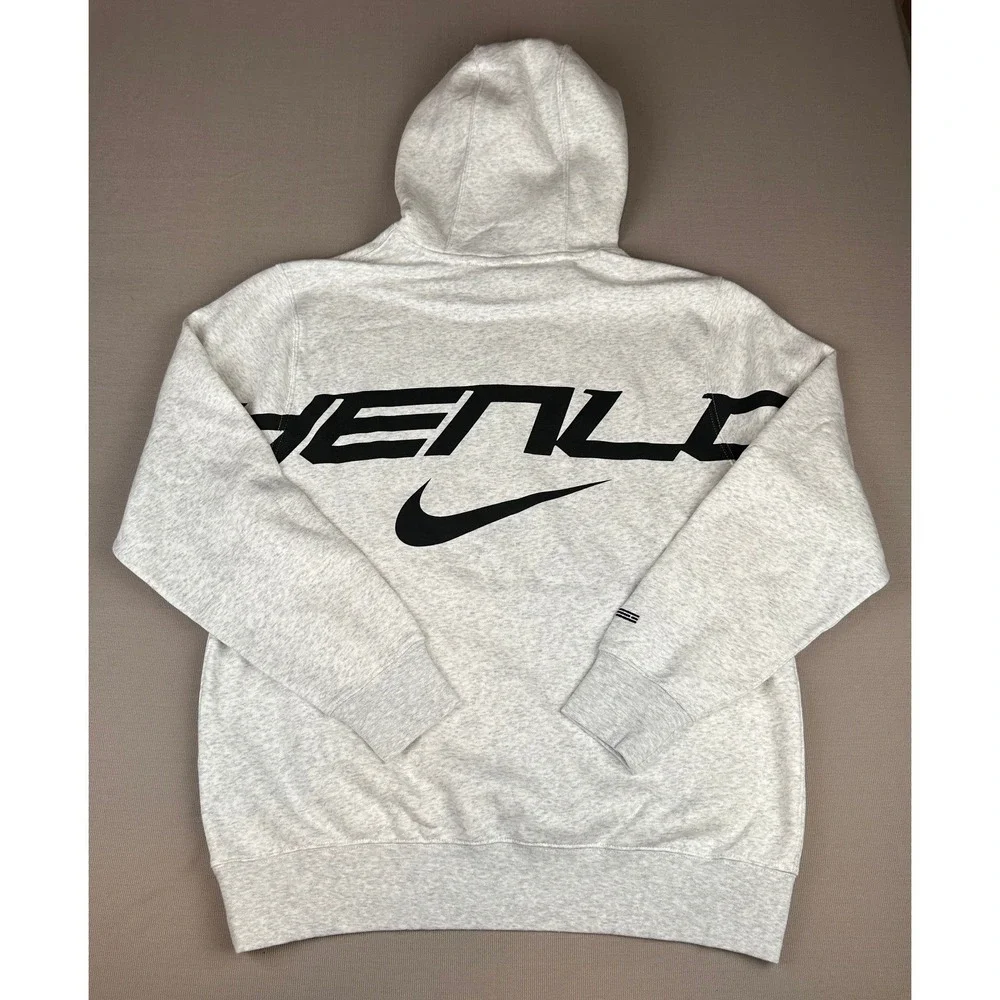 Nike BTS World Tour 2026-2027 Hoodie Grey Heather Graphic Fleece Unisex Large